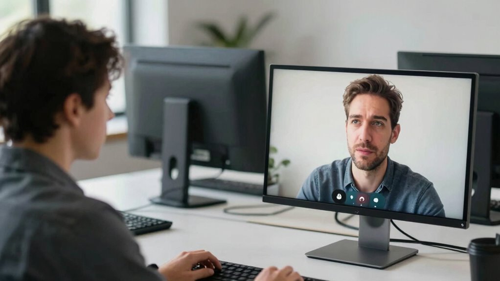 online eye contact psychology