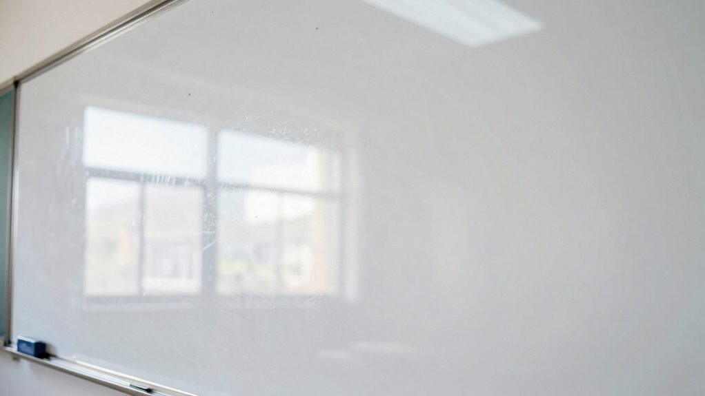 whiteboard glare causes visibility issues