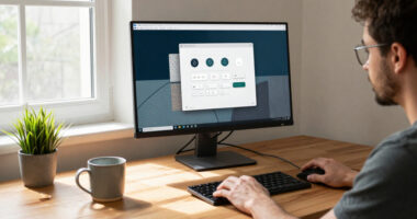 Wayland Desktop For Linux With Skeuomorphic Design